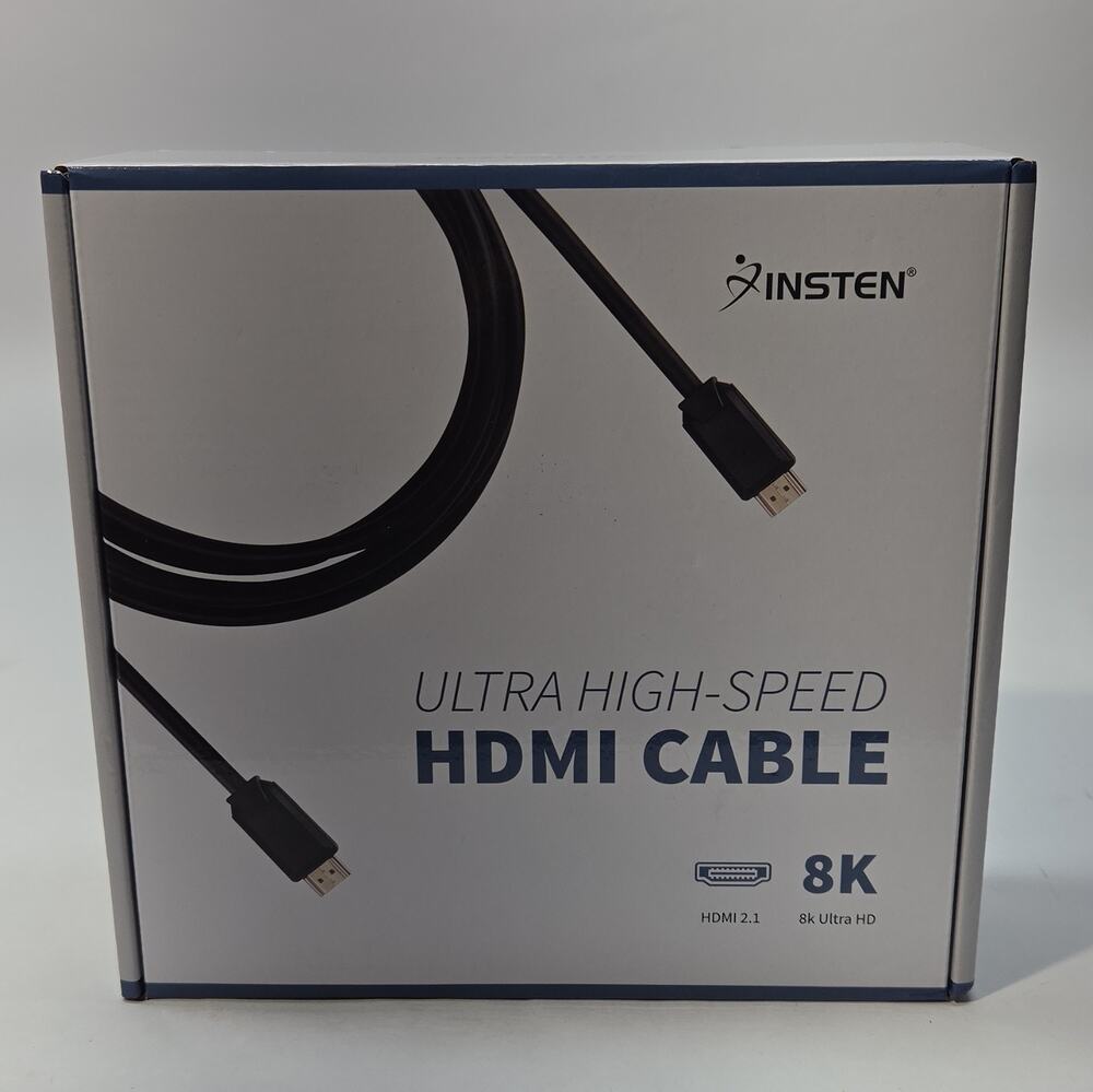 2 10ft 48gbps ULTRA HIGH SPEED HDMI CABLE Black 8k HDMI 2.1 Cable Gold Plated